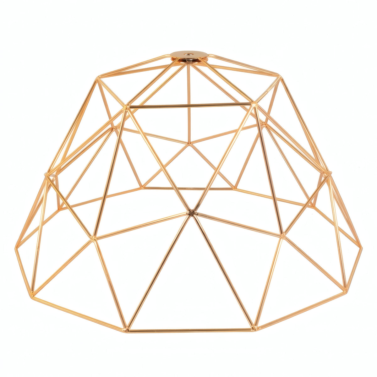 Paralume gabbia a cupola XL Ø 35 cm con portalampada E27 — Rame