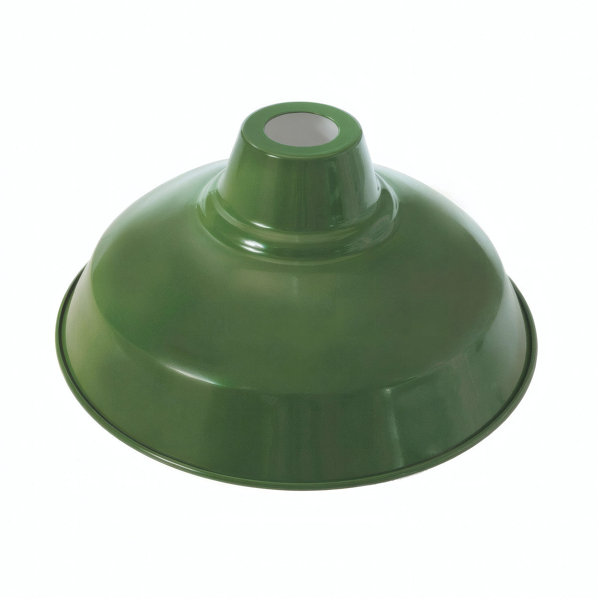 Paralume conico in metallo Ø 30 cm per portalampada E27 — Verde