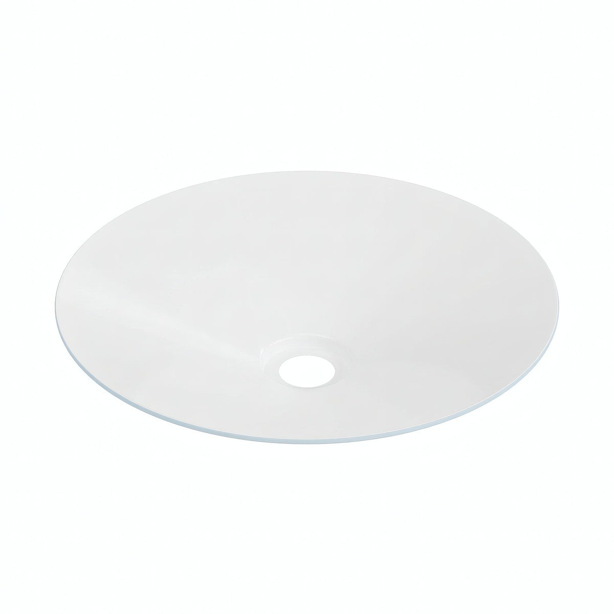 Paralume piatto smaltato Ø 30 cm per portalampada E27 — Azzurro cielo