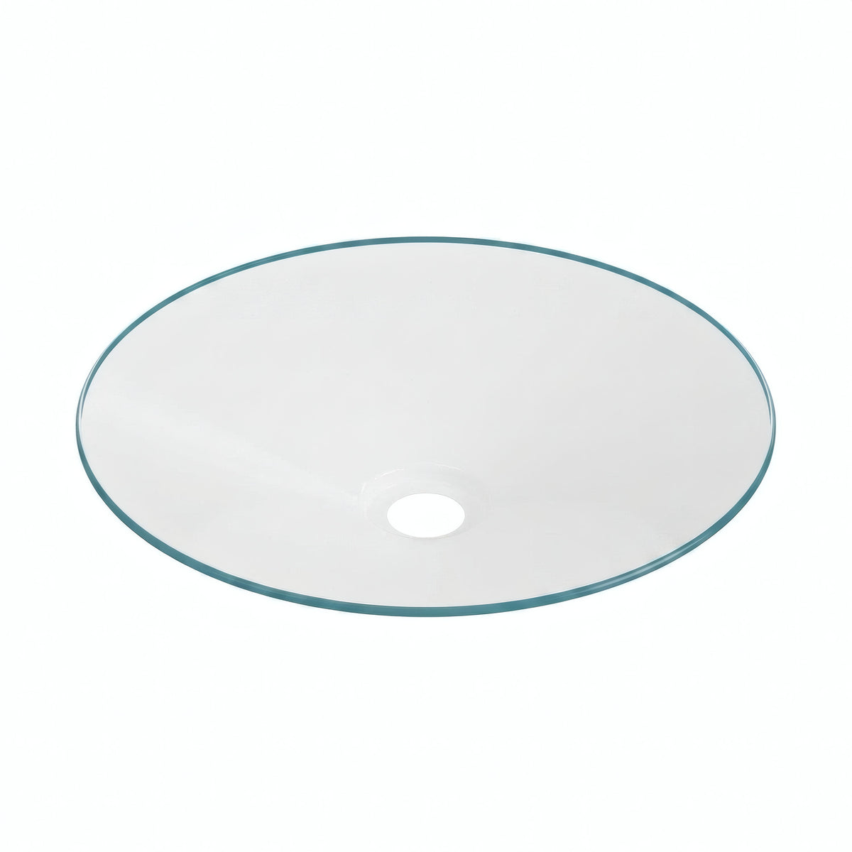 Paralume piatto smaltato Ø 30 cm per portalampada E27 — Blu petrolio