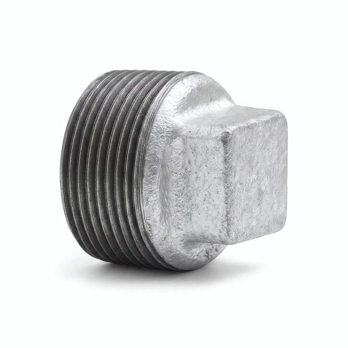 Bouchon mâle sans butée fonte galvanisée - photo produit fond blanc 4