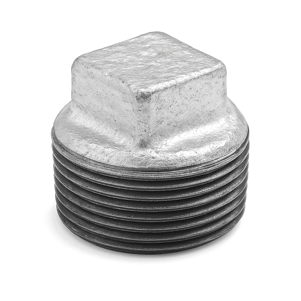 Tappo maschio senza battuta in ghisa malleabile zincata