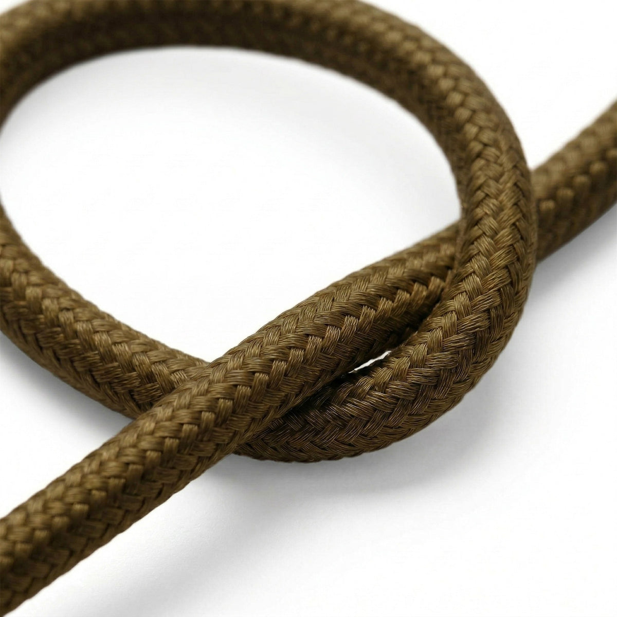 Cavo tessile rotondo in cotone – Marrone espresso