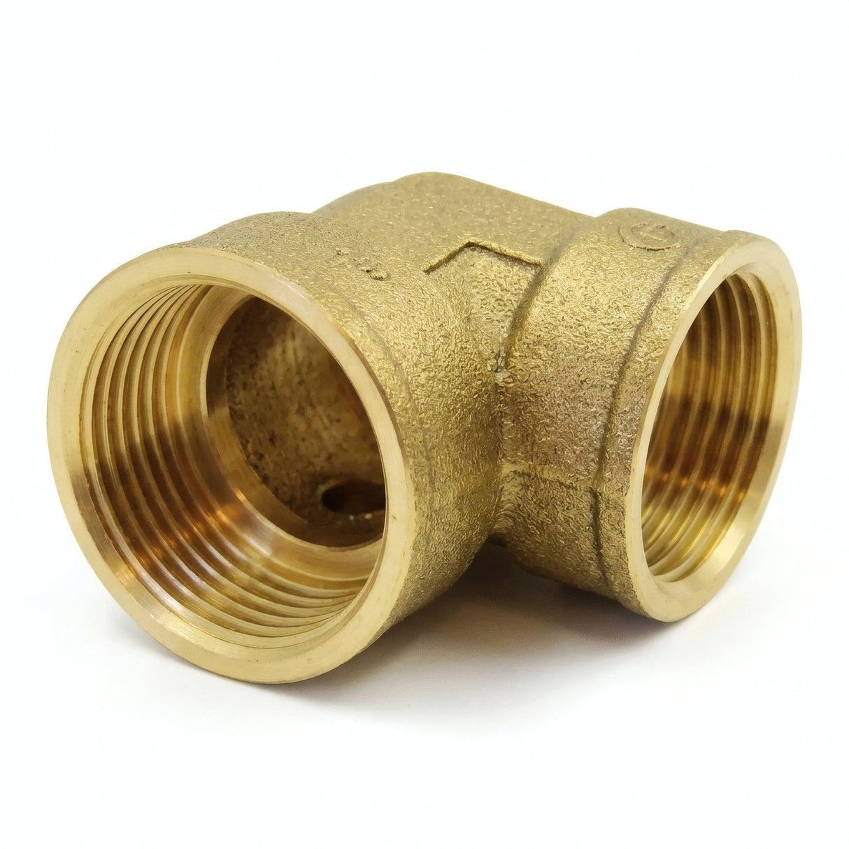 Coude 90° F/F laiton - photo produit fond blanc 4