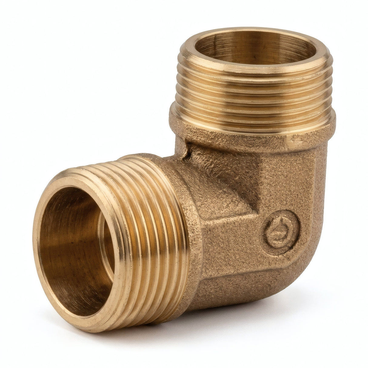 Coude 90° M/M laiton - photo produit fond blanc 1