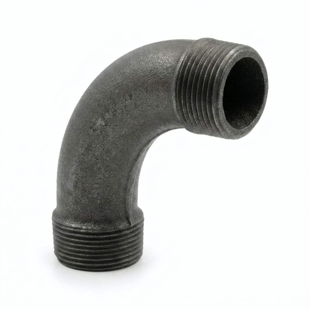 Coude grand rayon 90° M/M fonte noire - photo produit fond blanc 1