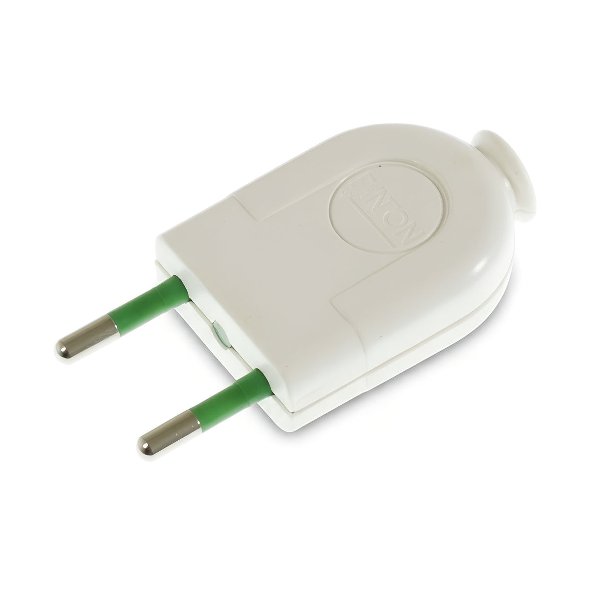 Spina elettrica dritta, modello piccolo per lampada — Bianco