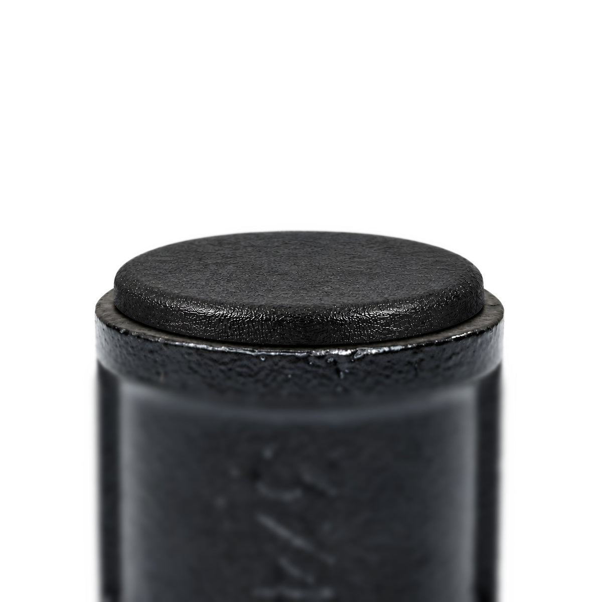 Tappo a lamelle nero in un manicotto deco verniciato nero 3/4″