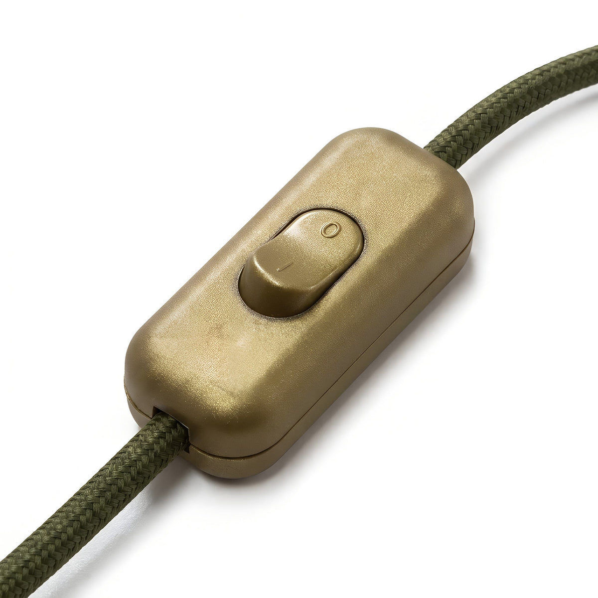 Interruttore bipolare a bilanciere per cavo lampada — Oro