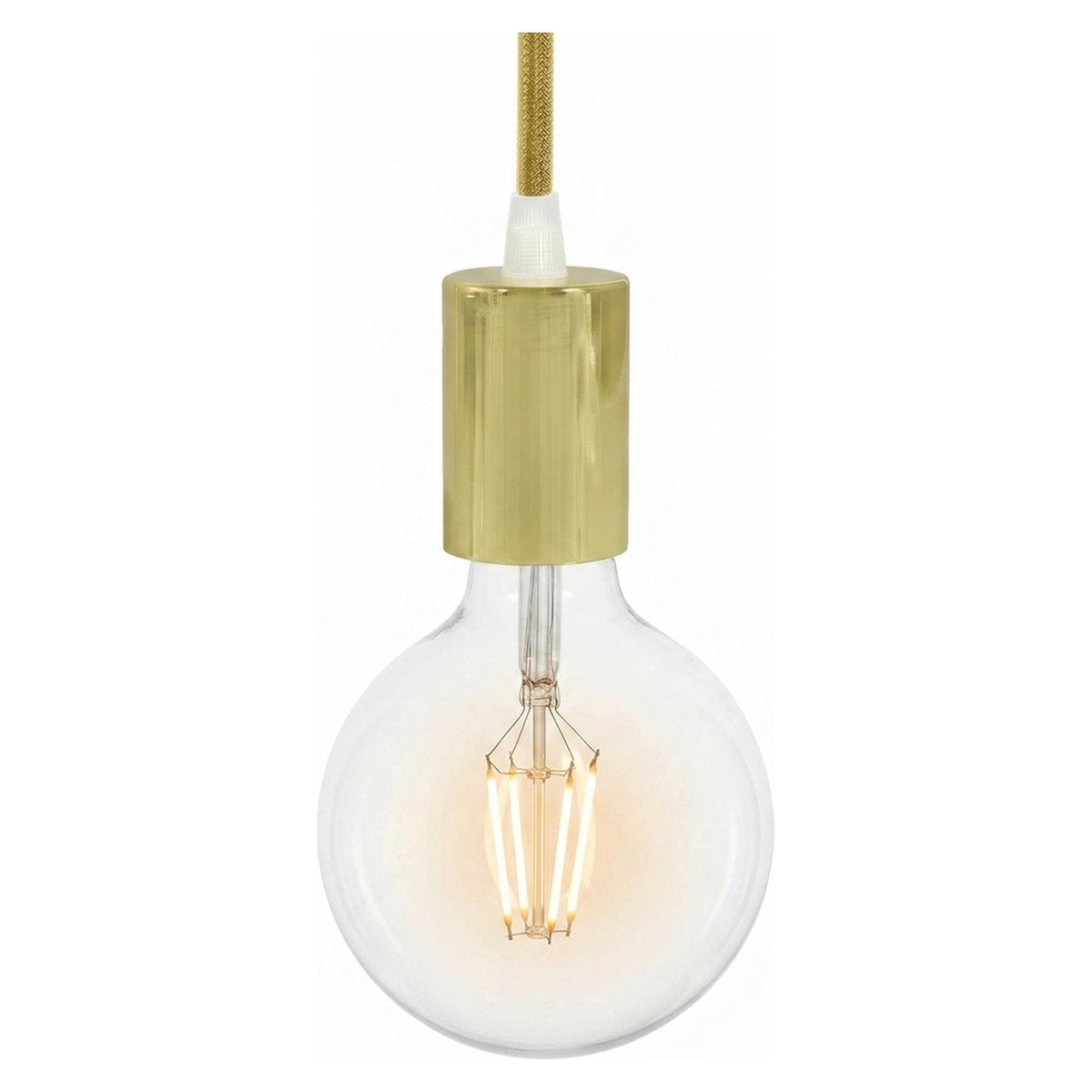 Portalampada E27 cilindrico in metallo — Conico in plastica / Ottone