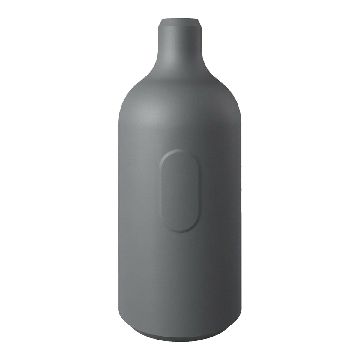 Portalampada E27 in silicone con interruttore — Grigio