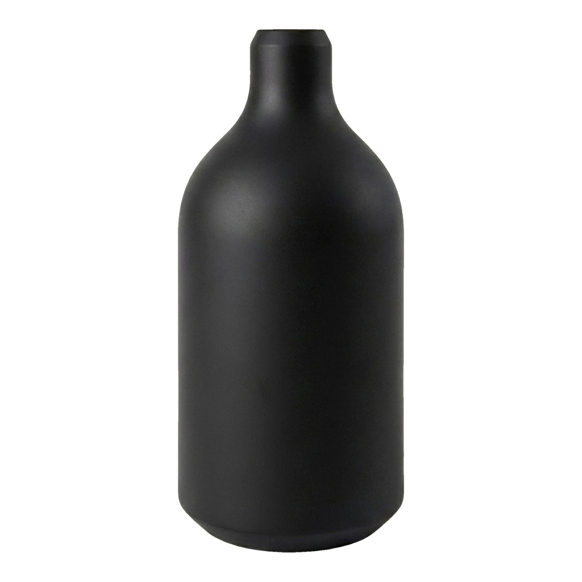 Portalampada E27 in silicone con serracavo nascosto — Nero