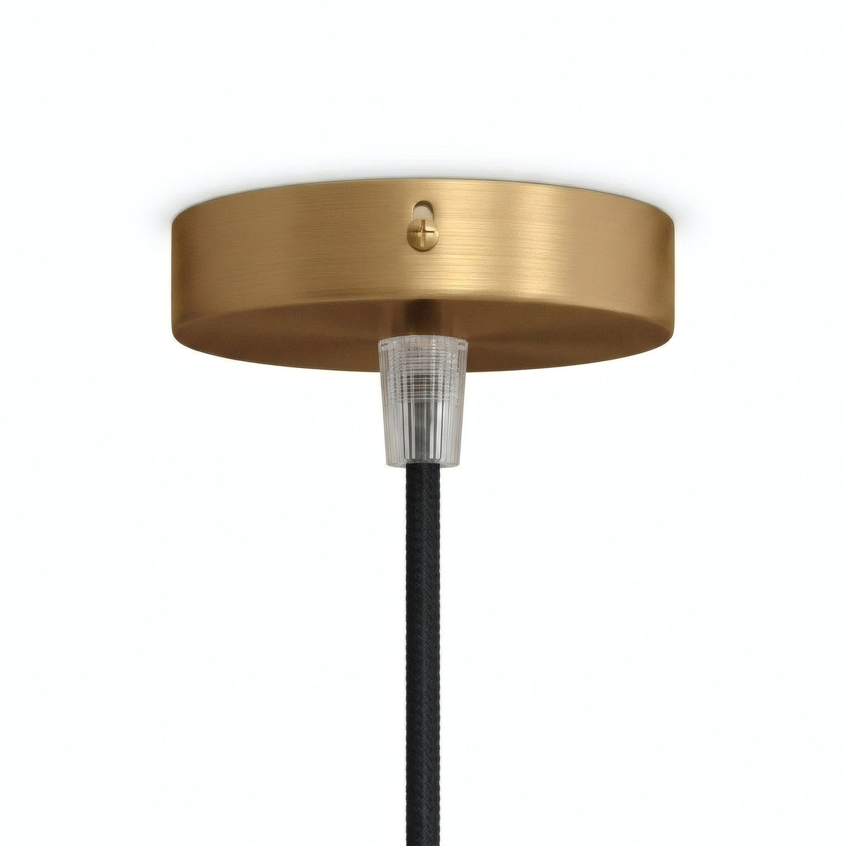 Mini rosone cilindrico in metallo, Ø 83 mm — 1 foro centrale / Conico in termoplastica / Bronzo satinato