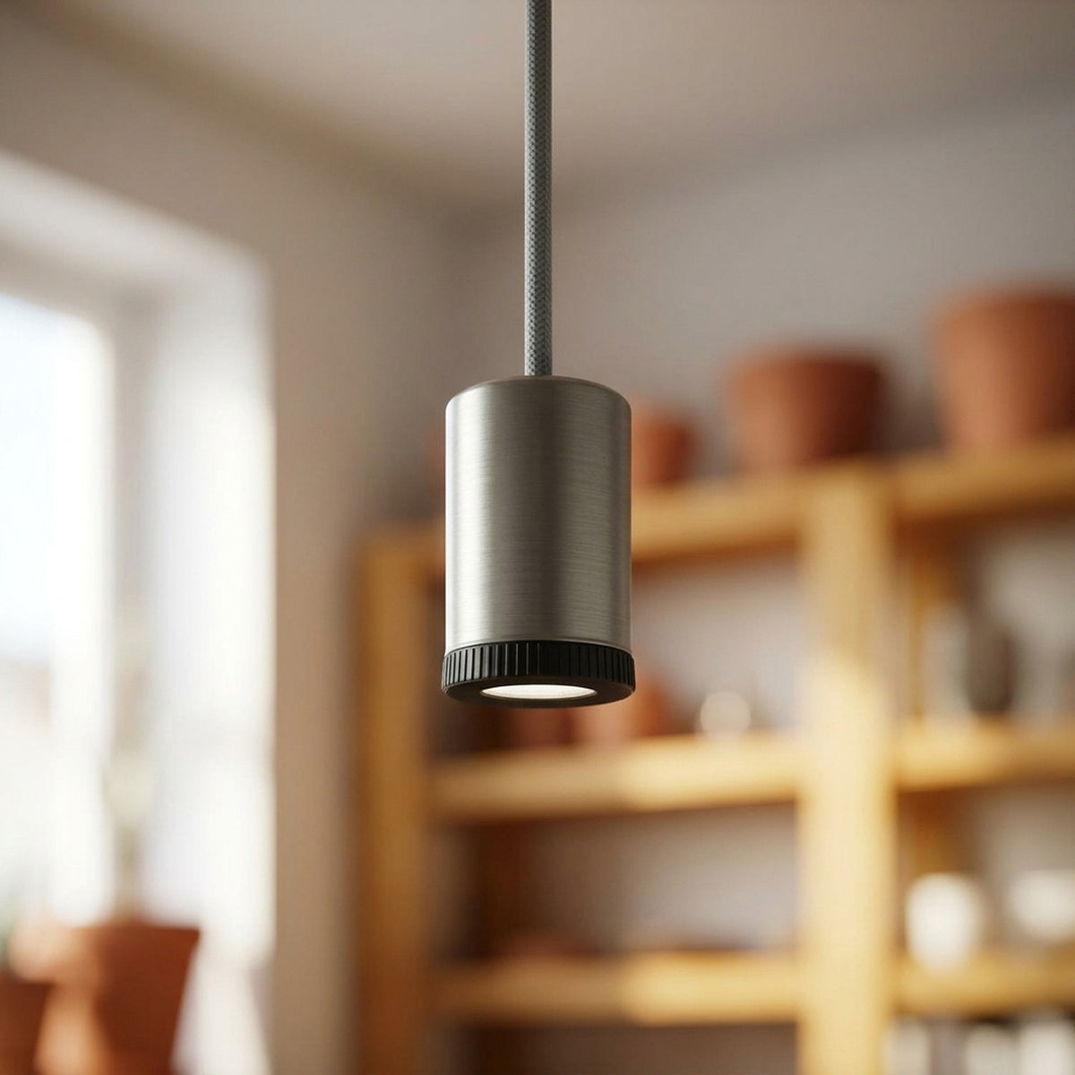 Mini faretto LED in metallo Mini GU10 — Titanio satinato