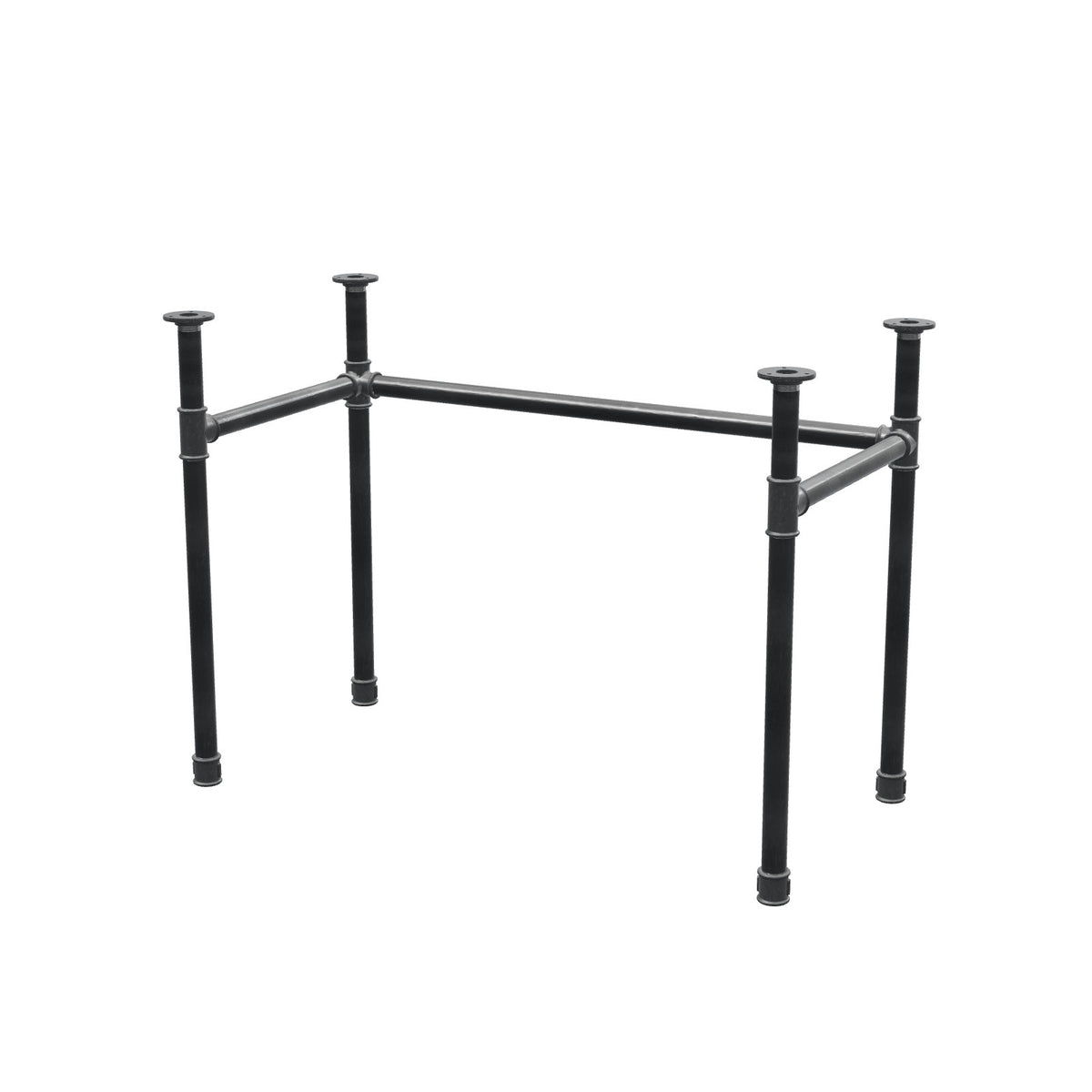 Base per scrivania, struttura a U, ghisa e acciaio Ø 34 mm, 102 × 52 cm, altezza 72 cm