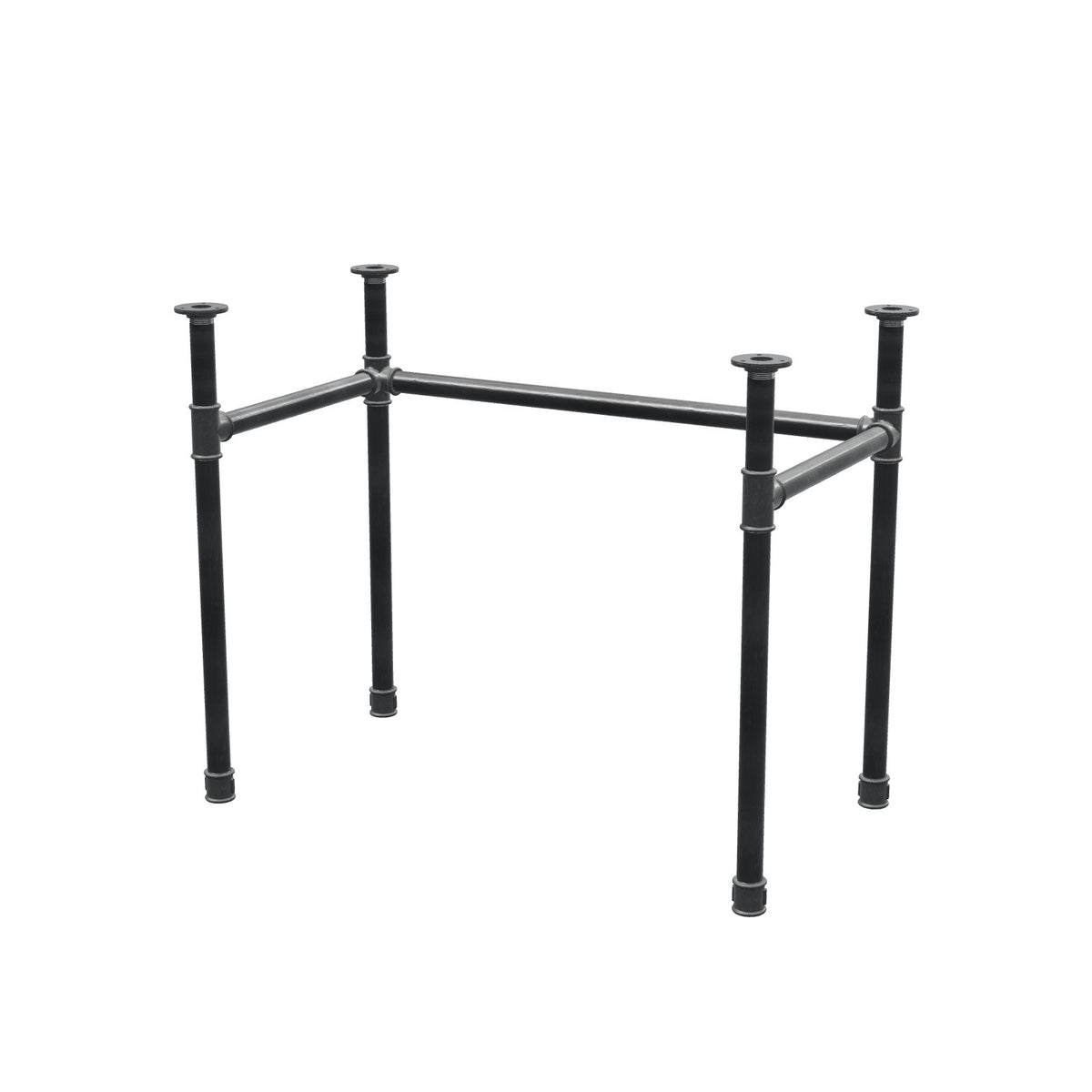 Base per scrivania, struttura a U, ghisa e acciaio Ø 34 mm, 92 × 52 cm, altezza 72 cm