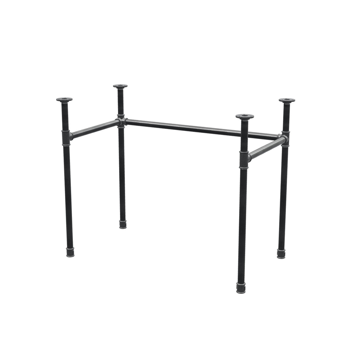 Base per scrivania, struttura a U, ghisa e acciaio Ø 27 mm, 91 × 51 cm, altezza 71 cm