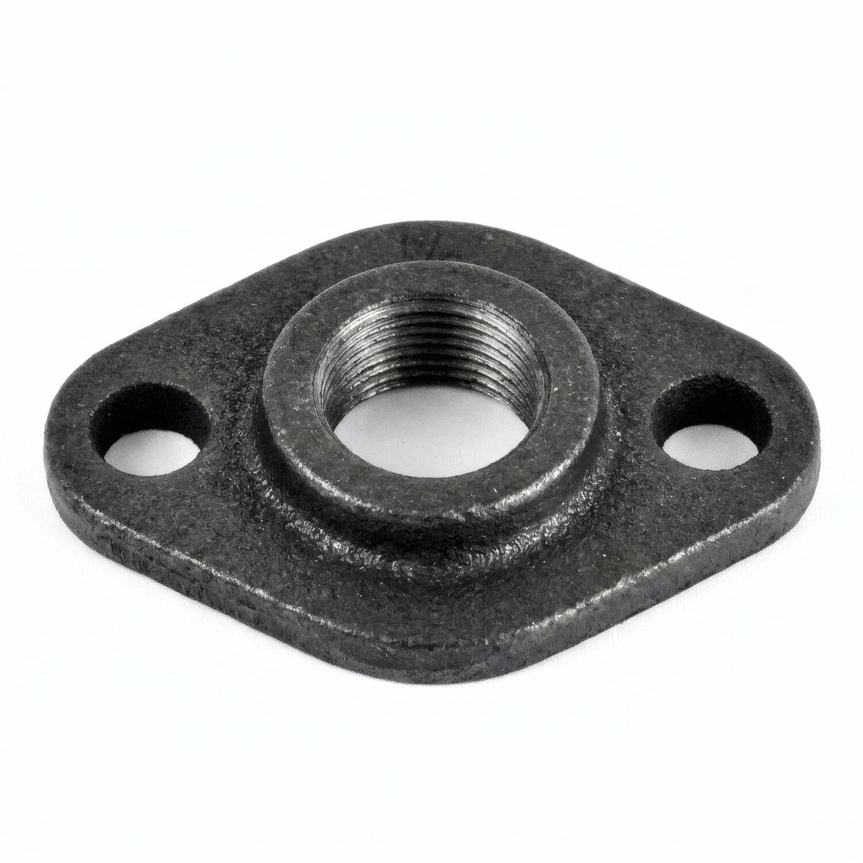 Platine noire ovale - photo produit fond blanc 2