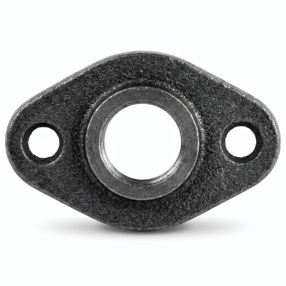 Platine noire ovale - photo produit fond blanc 7