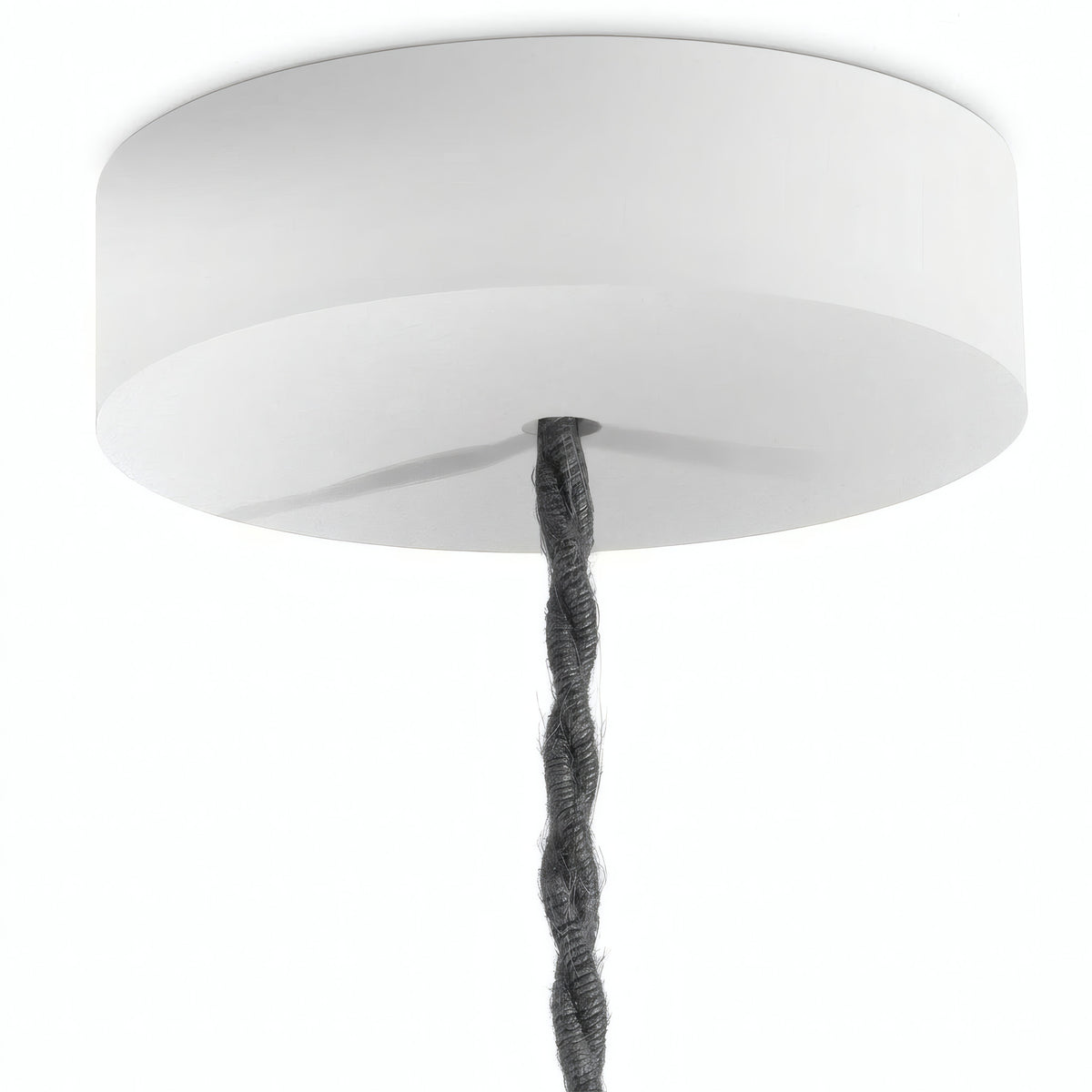 Rosone rotondo in legno, Ø 120 mm — Bianco