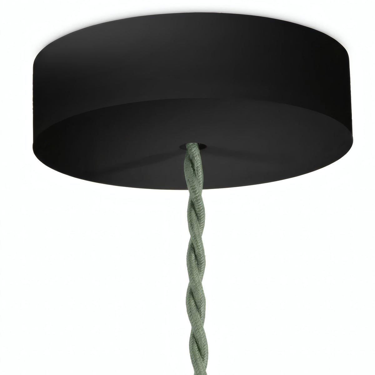 Rosone rotondo in legno, Ø 120 mm — Nero
