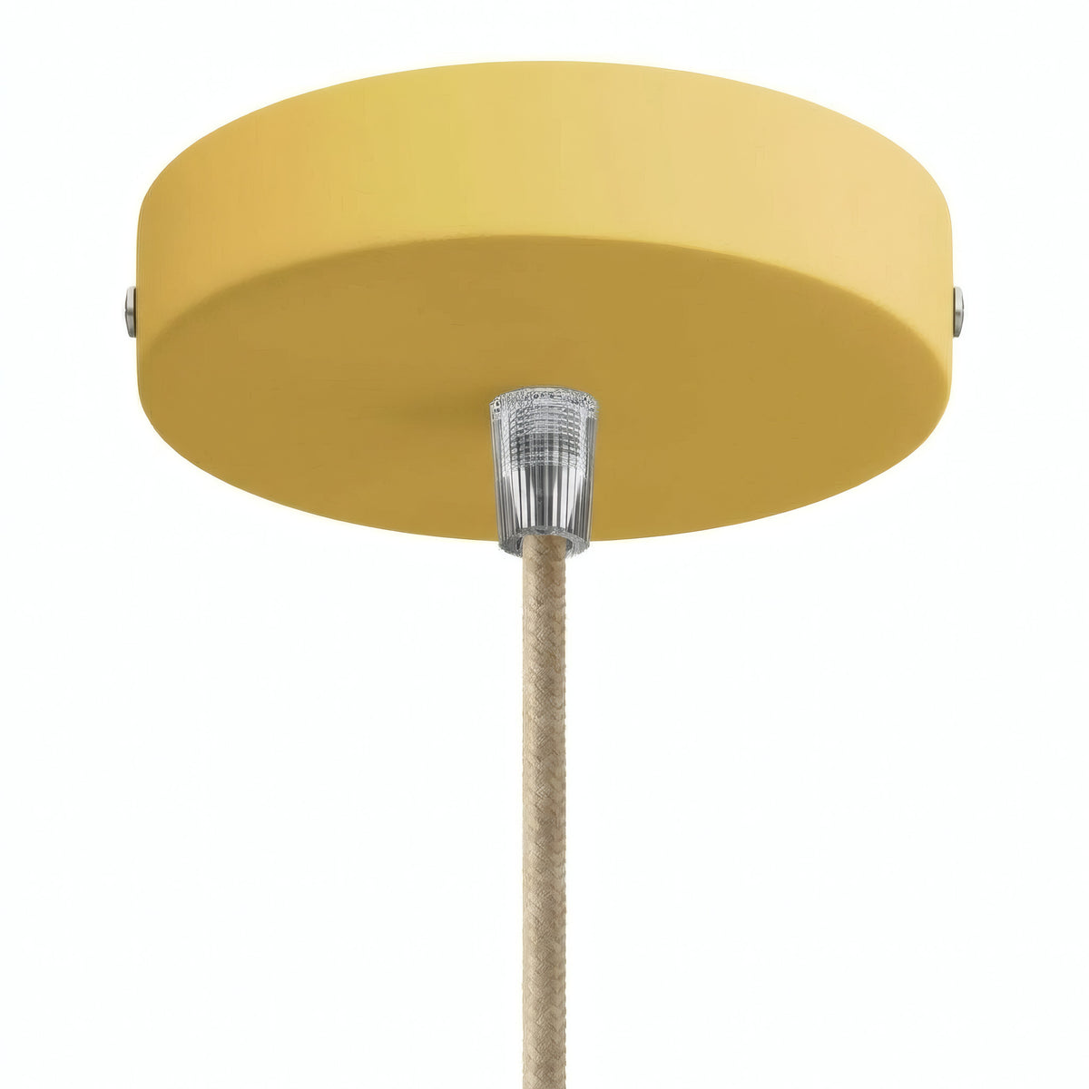 Rosone cilindrico in metallo, Ø 120 mm — Conico in termoplastica / Senape