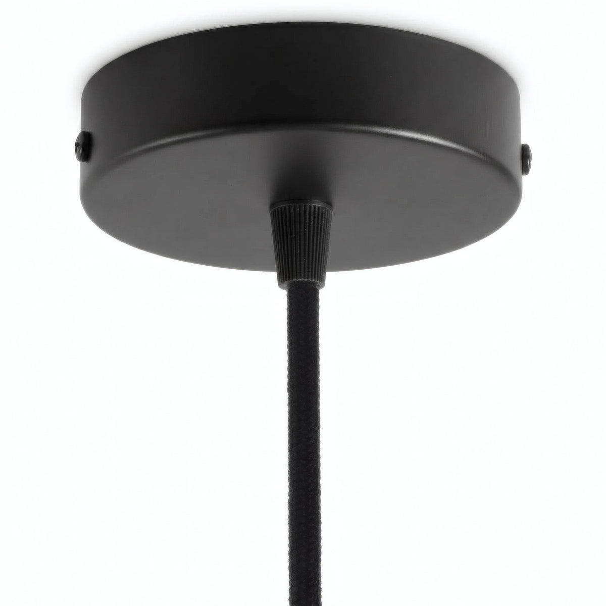 Rosone cilindrico in metallo, Ø 120 mm — Conico in termoplastica / Nero