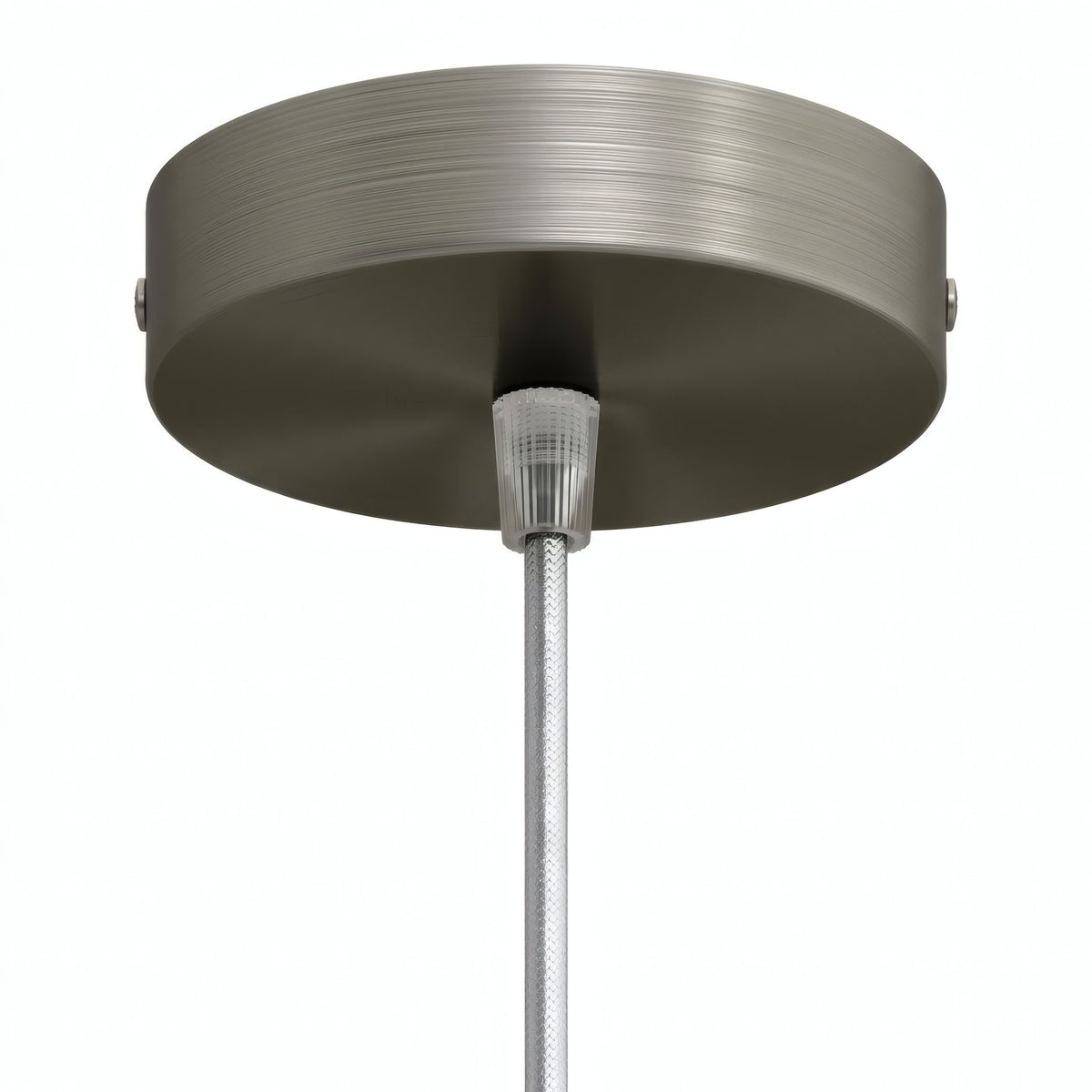 Rosone cilindrico in metallo, Ø 120 mm — Conico in termoplastica / Titanio satinato