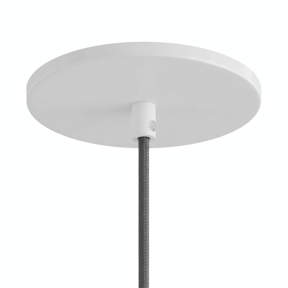 Rosone da incasso a filo, Ø 126 mm — Bianco opaco
