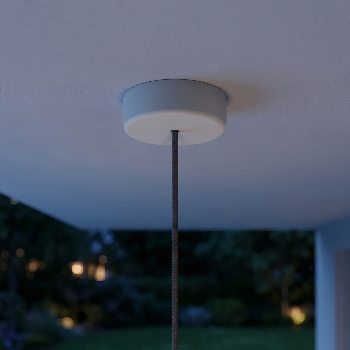 Rosone in silicone da esterno IP65, Ø 125 mm — Grigio ghiaccio