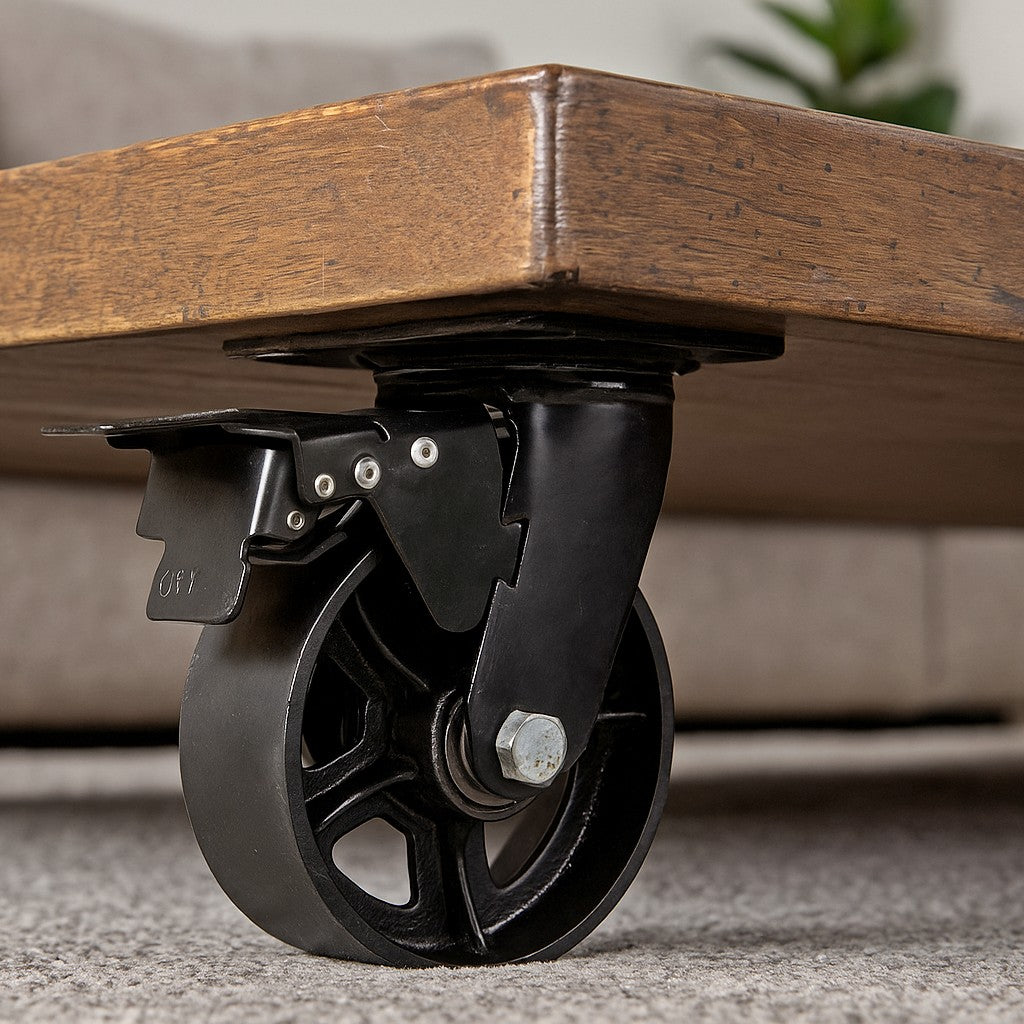 Roulette frein noire industrielle