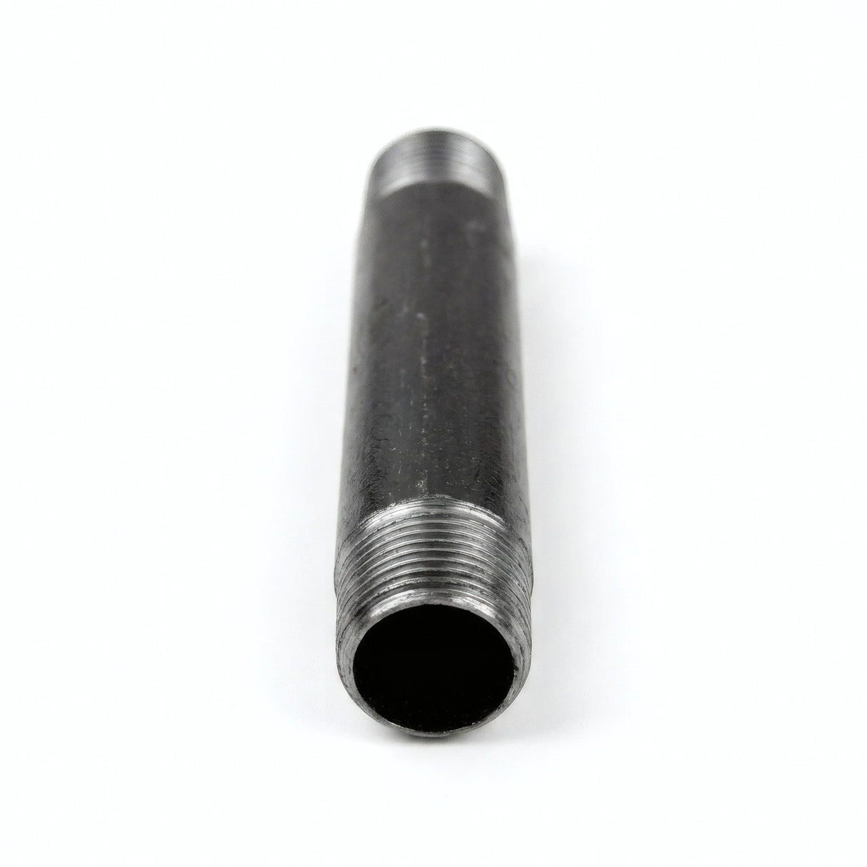 Tube 1/2'' sur-mesure - 15x21mm acier noir - fileté - photo produit fond blanc 1