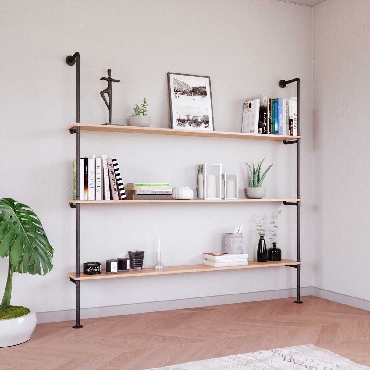 Kit montanti per mensole idrauliche su misura