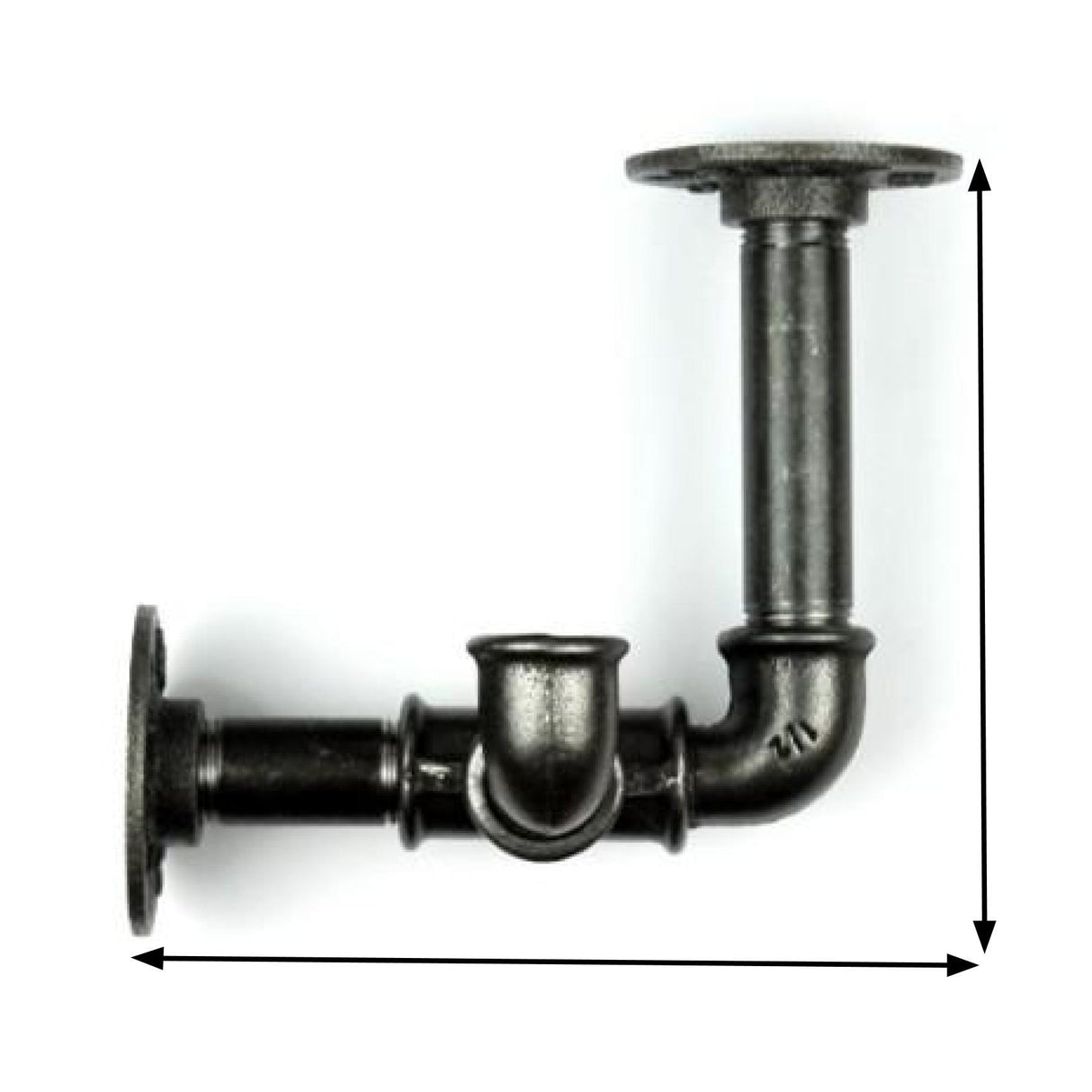 Staffa quadrato manometro Modello 2