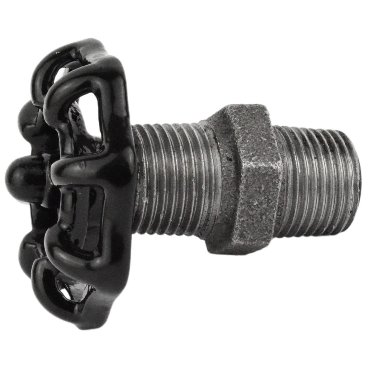 volante nero da 52 mm su nipplo