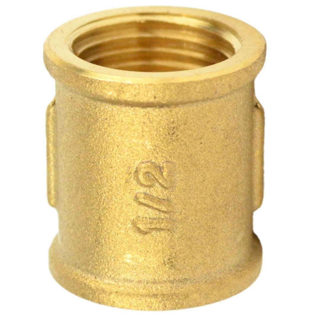 manicotto per tubo a vite in ottone