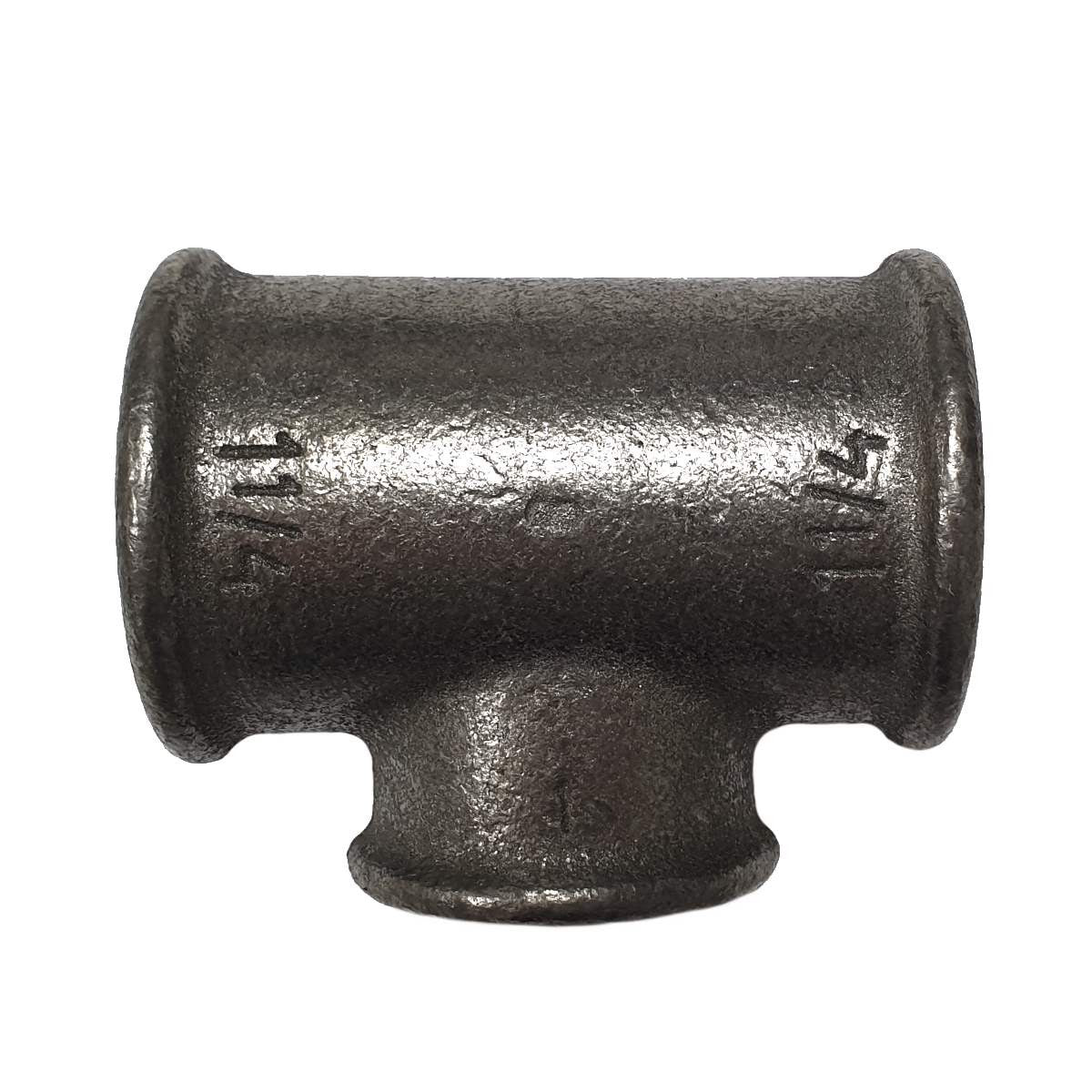 Raccord Té réduit fonte noire Fem/Fem/Fem (33x42)-(26x34)-(33x42)