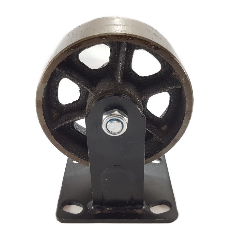 Roulette industrielle noire métal pour meuble