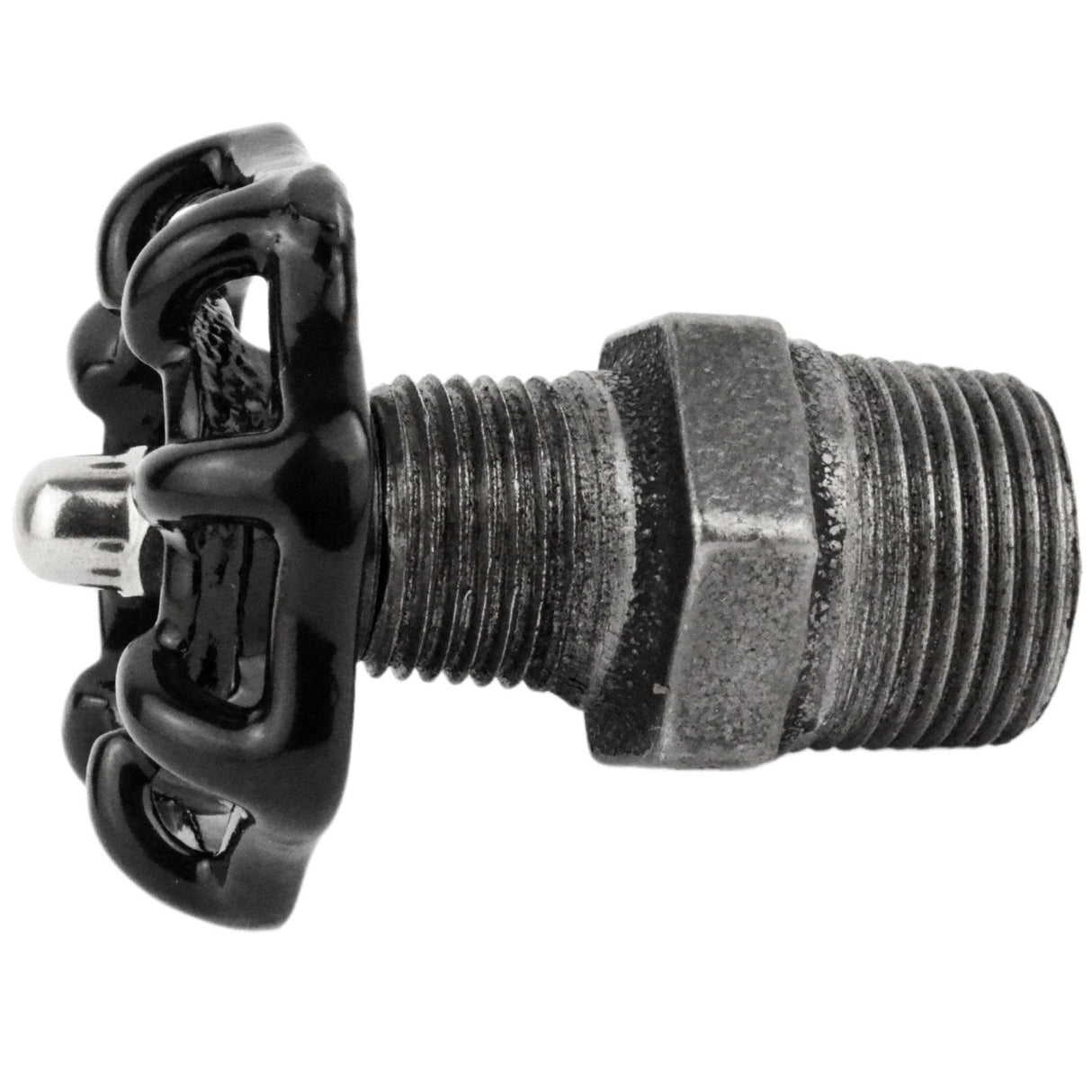 volante nero da 52 mm su nipplo