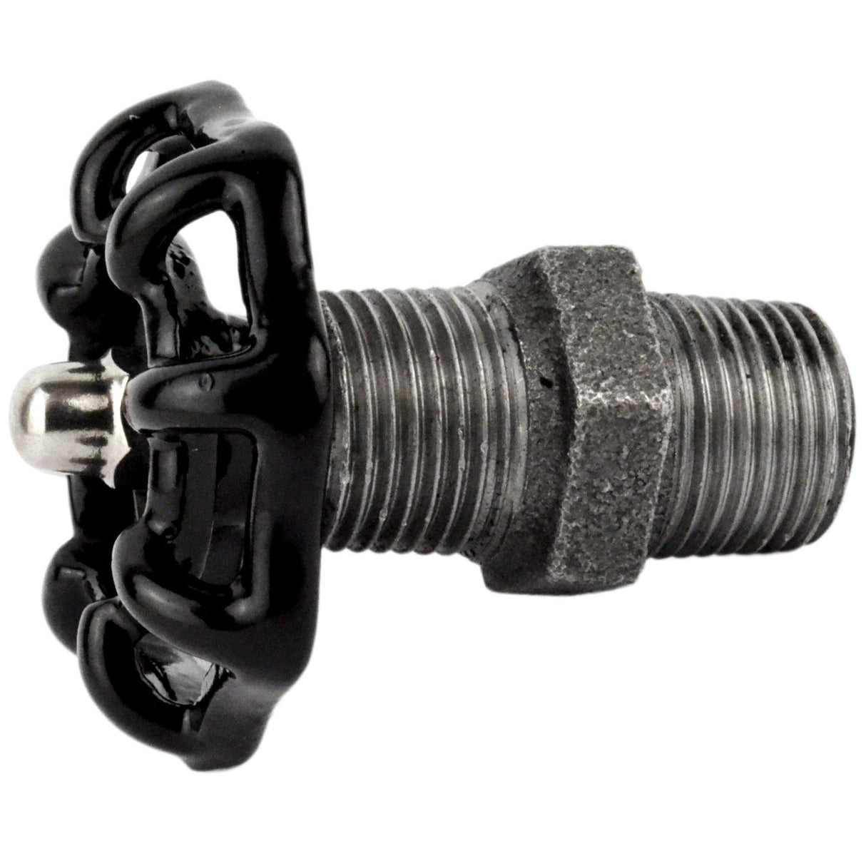 volante nero da 52 mm su nipplo