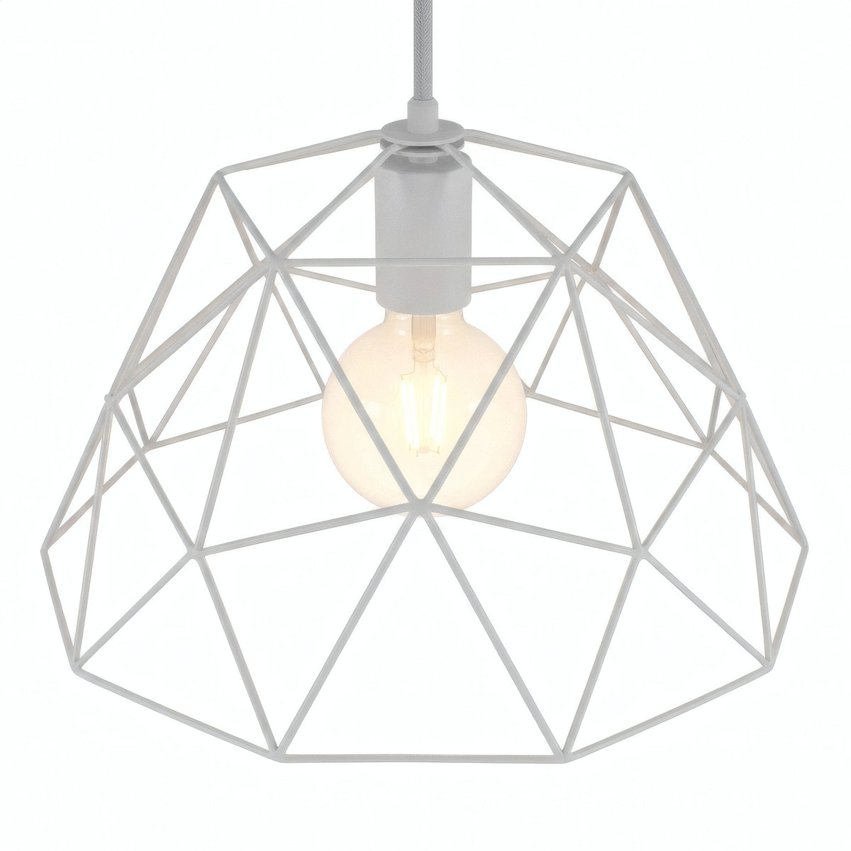 Paralume gabbia a cupola XL Ø 35 cm con portalampada E27
