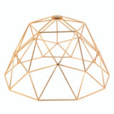 Paralume gabbia a cupola XL Ø 35 cm con portalampada E27 — Rame