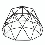 Paralume gabbia a cupola XL Ø 35 cm con portalampada E27 — Nero