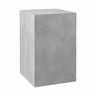 Paralume cubo in cemento con portalampada E27 — Cemento chiaro