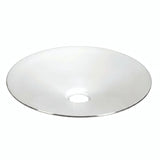 Paralume piatto smaltato Ø 30 cm per portalampada E27 — Bianco e nero