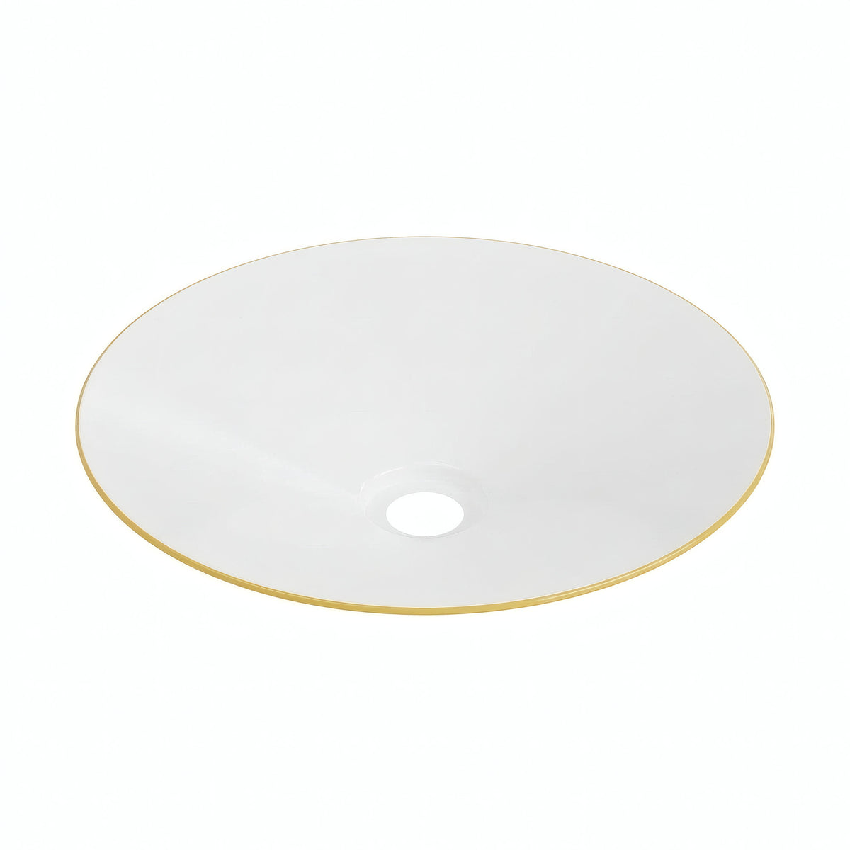 Paralume piatto smaltato Ø 30 cm per portalampada E27 — Giallo senape