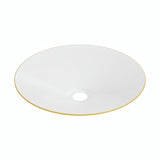 Paralume piatto smaltato Ø 30 cm per portalampada E27 — Giallo senape