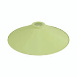Paralume piatto smaltato Ø 30 cm per portalampada E27 — Verde prato