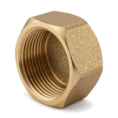 Calotta femmina a testa esagonale in ottone CW617N BSP - vista isometrica