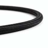 Cavo elettrico tessile nero - foto prodotto su sfondo bianco 5